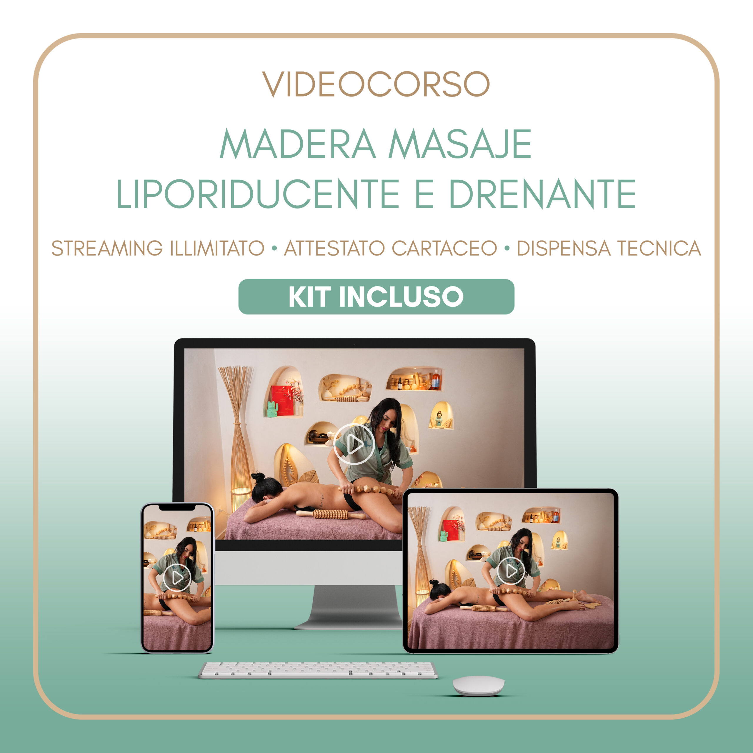 Madera masaje liporiducente