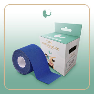 Nastro per Taping kinesiologico blu